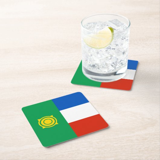 Khakassia Flag Rechteckiger Pappuntersetzer (Vor Ort)