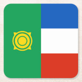 Khakassia Flag Rechteckiger Pappuntersetzer (Vorderseite)