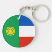 Khakassia Flag Schlüsselanhänger (Rückseite)