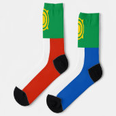 Khakassia Flag Socken (Linkes Detail)
