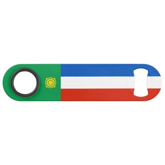 Khakassia Flag Speed Flaschenöffner (Vorderseite (Horizontal))