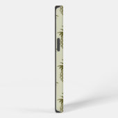 Khaki Ananasmuster iPhone Hülle (Rechte Seite)