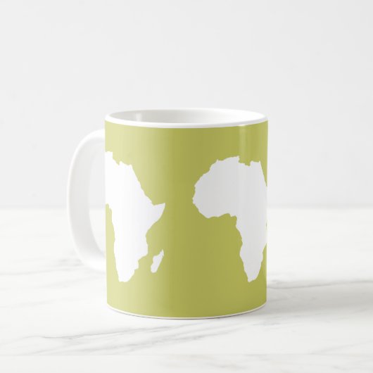 Khaki Audacious Africa Kaffeetasse (Vorderseite Links)