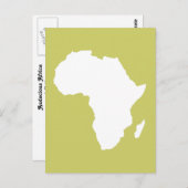 Khaki Audacious Africa Postkarte (Vorne/Hinten)