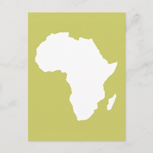 Khaki Audacious Africa Postkarte (Vorderseite)