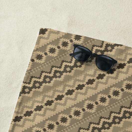 Khaki aztec Muster Strandtuch (Beispiel)