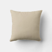 Khaki Birth Announcement Pillow Kissen (Rückseite)