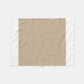 Khaki Brown Fleecedecke (Vorderseite (Horizontal))