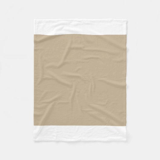 Khaki Brown Fleecedecke (Vorderseite)