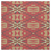 Khaki Brown Orange Red Taupe Beige Ethnic Look Stoff (Muster)