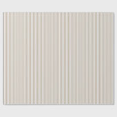 Khaki Brown & White Stripes Geschenkpapier (Flach)