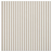 Khaki Brown & White Stripes Stoff (Muster)