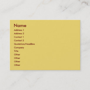 Khaki Business Card Visitenkarte