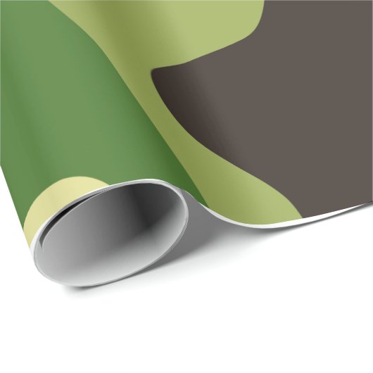 Khaki camouflage pattern geschenkpapier (Rolleneckpunkt)