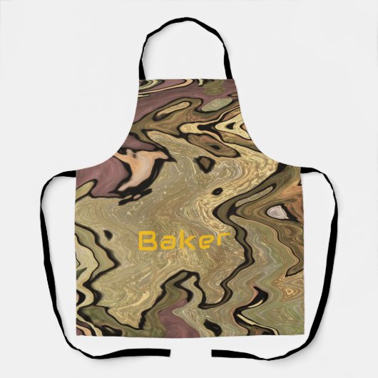 Khaki Camouflage tarouflage Cook Baker personalisi Schürze (Vorderseite)