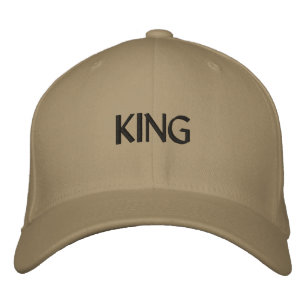 Khaki Color Flexfit Wool KING Textname Handsome Bestickte Baseballkappe