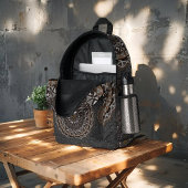 Khaki crocodylus porosus mandala bedruckter rucksack