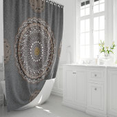 Khaki crocodylus porosus mandala duschvorhang