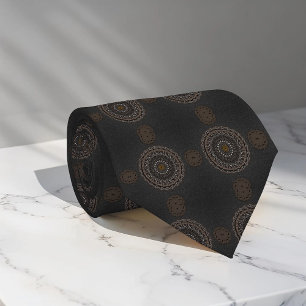 Khaki crocodylus porosus mandala Muster Krawatte