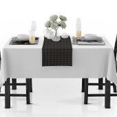 Khaki crocodylus porosus mandala Muster Kurzer Tischläufer