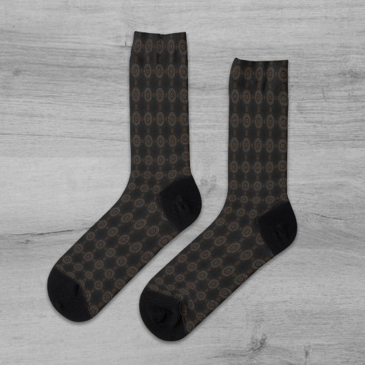 Khaki crocodylus porosus mandala Muster Socken