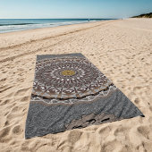 Khaki crocodylus porosus mandala strandtuch