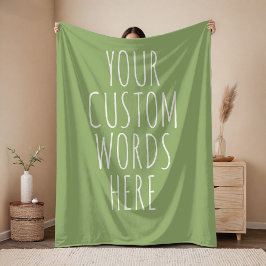 Khaki Custom Birthday Text Blanket Gift for Moms  Fleecedecke