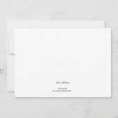 Khaki Damask Note Card Mitteilungskarte (Rückseite)