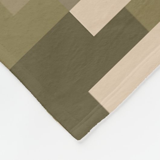 Khaki Digital Camouflage Fleece Blanket (Ecke)
