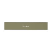 Khaki Drab Green Wedding Einladung Bly Band (Flach)