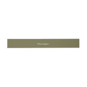 Khaki Drab Green Wedding Einladung Bly Band (Flach)