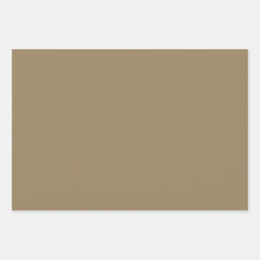 Khaki Eid Mubarak Bilingual Geschenkpapier Set (Vorderseite 3)