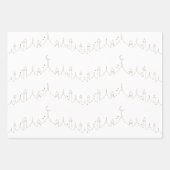 Khaki Eid Mubarak Masjid Muster Design Geschenkpapier Set (Vorderseite 2)
