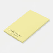 Khaki-Farbton Professionell Modern Schlicht Minima Post-it Klebezettel (angewinkelt)