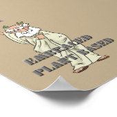 Khaki Funny "I Embracted Pflanze Based" Veganes Po Poster (Ecke)