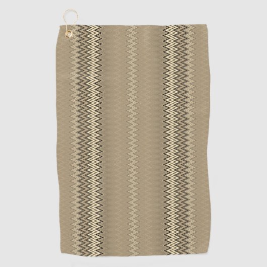 Khaki Golfhandtuch (Vorderseite)