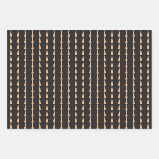 Khaki Graduate Calligraphy Typografie Script Geschenkpapier Set (Vorderseite 3)