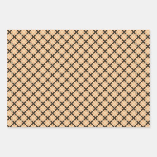 Khaki Graduate Calligraphy Typografie Script Geschenkpapier Set (Vorderseite 2)