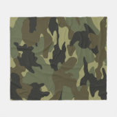 Khaki Green Camouflage Militärische Vlies-Decken Fleecedecke (Vorderseite (Horizontal))