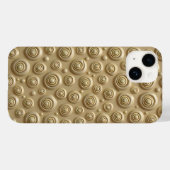 Khaki-iPhone-Hülle mit Spiraldesign und Textur Case-Mate iPhone Hülle (Rückseite (Horizontal))