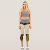 KHAKI KALM | m3galleryStudio Capri Leggings (Vorderseite)