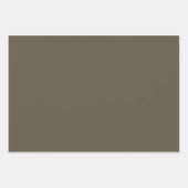 Khaki Kariertes Muster mit Matching Shades Geschenkpapier Set (Vorderseite 2)