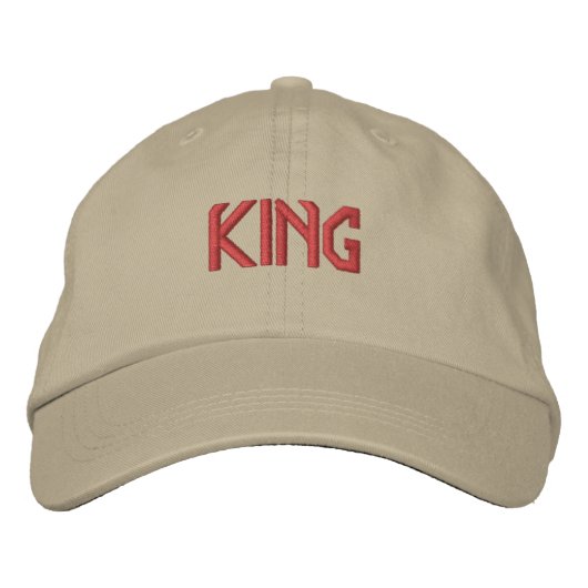 Khaki KING - wunderbar beeindruckend - Supreme-Hat Bestickte Baseballkappe (Vorderseite)