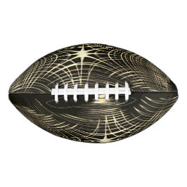 Khaki-Linien, die in Welle wiederholt und überquer Football