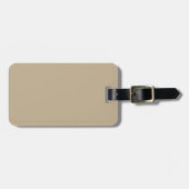 Khaki Luggage Tag Gepäckanhänger (Vorderseite horizontal)