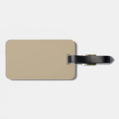 Khaki Luggage Tag Gepäckanhänger (Rückseite horizontal)