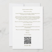 Khaki Modern Extravagant Oval Wedding 2 Fotos Save The Date (Rückseite)