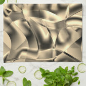 Khaki- oder Beige-Formen, in hellen Tönen Geschirrtuch (Gefaltet)