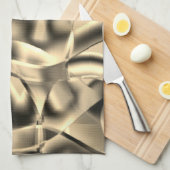 Khaki- oder Beige-Formen, in hellen Tönen Geschirrtuch (Viertel Falte)