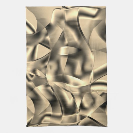 Khaki- oder Beige-Formen, in hellen Tönen Geschirrtuch (Vertikal)